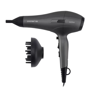 Фен Polaris PHD2600AСi, 2600Вт, Графитовый