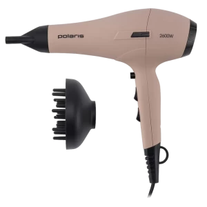 Фен Polaris PHD 2600AC, 2600Вт, Розовый