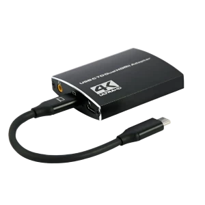Видеокабель Cablexpert A-CM-HDMIF2-01, USB 3.1 Type-C (F) - 2 x HDMI (F), 0.15 м, Чёрный