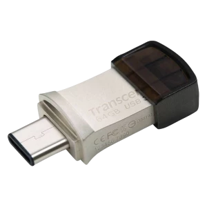 Memorie USB Transcend JetFlash 890, 64GB, Argintiu