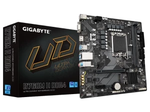 Материнская плата Gigabyte B760M H DDR4, LGA1700, Intel B760, Micro-ATX