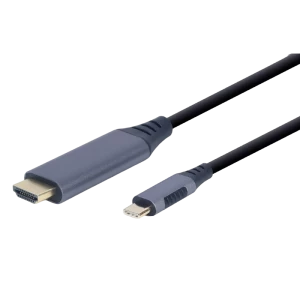Видеокабель Cablexpert CC-USB3C-HDMI-01-6, USB Type-C (M) - HDMI (F), 1,8м, Чёрный