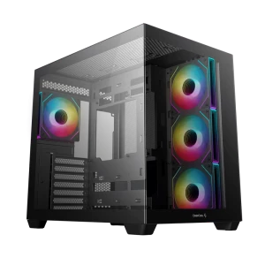 Carcasă PC Deepcool CG530 4F, Midi-Tower, Fără PSU, Negru