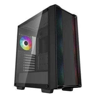 Carcasă PC Deepcool CC560  ARGB V2, Midi-Tower, Fără PSU, Negru
