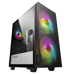 Компьютерный корпус Gamemax Aero, Midi-Tower, Без блока питания, Чёрный