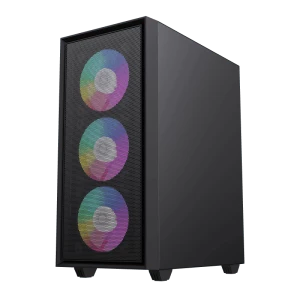 Carcasă PC Gamemax Storm, Mini-Tower, Fără PSU, Negru