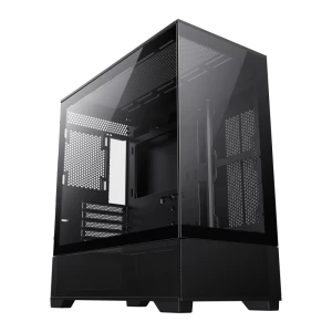 Carcasă PC Gamemax Vista M, Midi-Tower, Fără PSU, Negru
